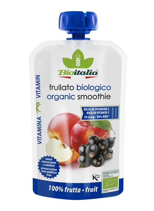 Bioitalia Organic Apple & Black Currant Smoothie, 120g