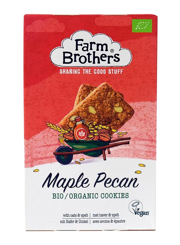 Farm Brothers Organic Vegan Maple and Pecan Cookies, 150g
