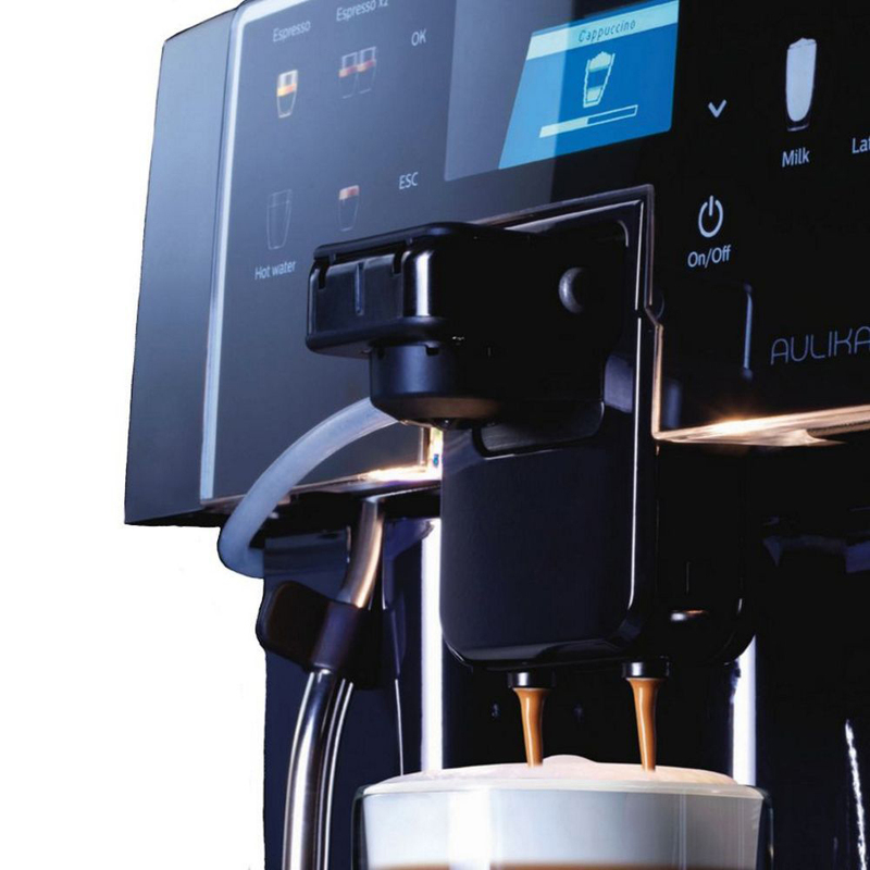 Saeco Aulika EVO Focus Espresso Coffee Machine, 10000040, Black
