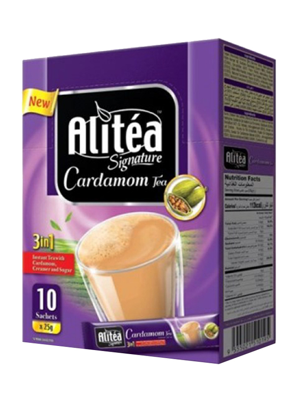 Alitea Signature Cardamom 3-in-1 Tea, 10 Sachet x 25g