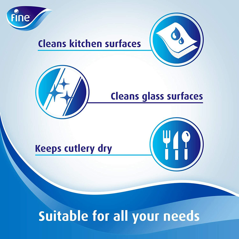 Fine Mega Roll Paper Towel, 1500 Sheets x 325 Meters x 1 Ply