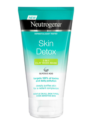 Neutrogena Skin Detox Clarifying 2-in-1 Clay Wash Mask, 150ml
