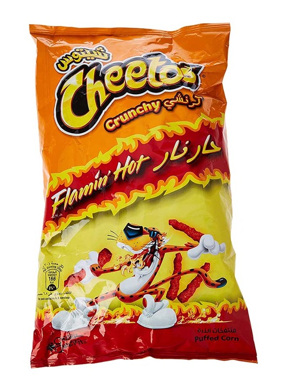Cheetos Crunchy Flaming Hot Flavored Snacks, 205g