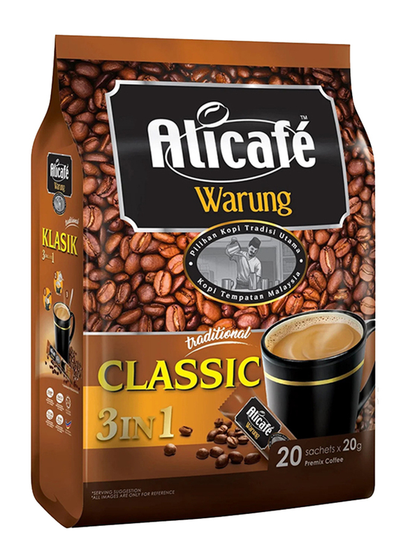Ali Cafe Classic 3-in-1 Coffee, 20 Sachet x 20g
