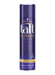 Schwarzkopf Taft Ultimate Hair Lacquer Spray for All Hair Types, 250ml