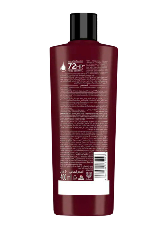 Tresemme Keratin Smooth and Straight with Argan Oil Shampoo for All Hair Types, 400ml