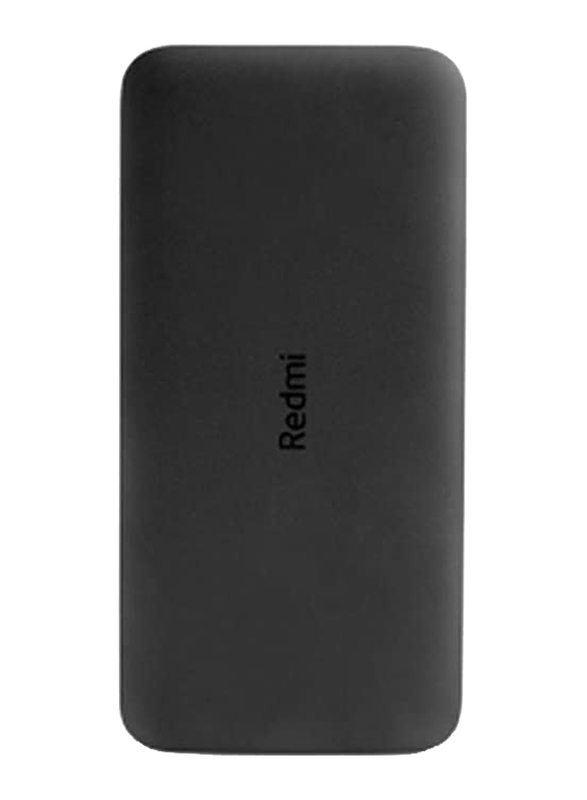 Xiaomi 10000mAh Redmi Power Bank with USB Type-C and Micro-USB Input, VXN4305GL, Black