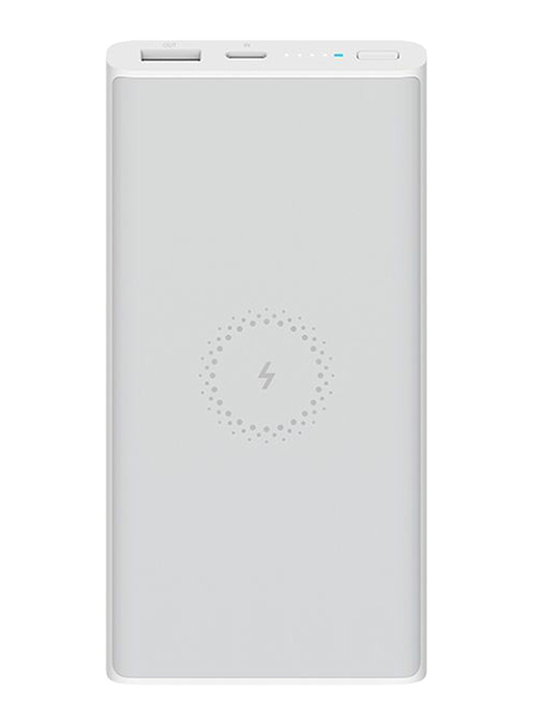 Xiaomi 10000mAh Mi Wireless Essential Power Bank with USB Type-C, White