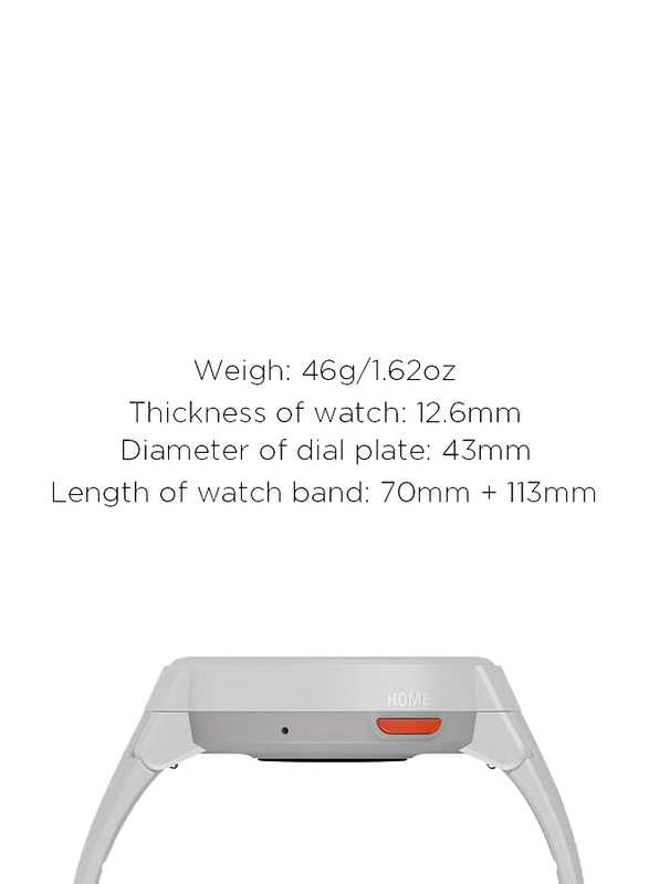 Xiaomi Amazfit Verge A1811 43mm Smartwatch, GPS, White