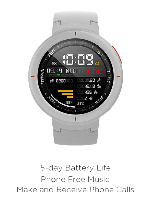 Xiaomi Amazfit Verge A1811 43mm Smartwatch, GPS, White
