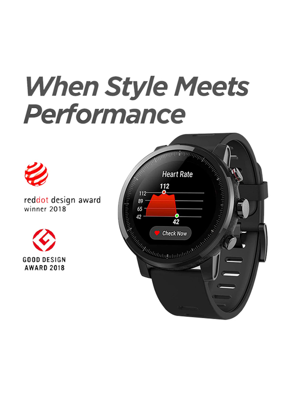 Xiaomi Amazfit Stratos A1619 Smartwatch, GPS, Black