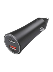 Xiaomi Mi GDS4147GL Car Charger, 37W with 2 USB Port, Black