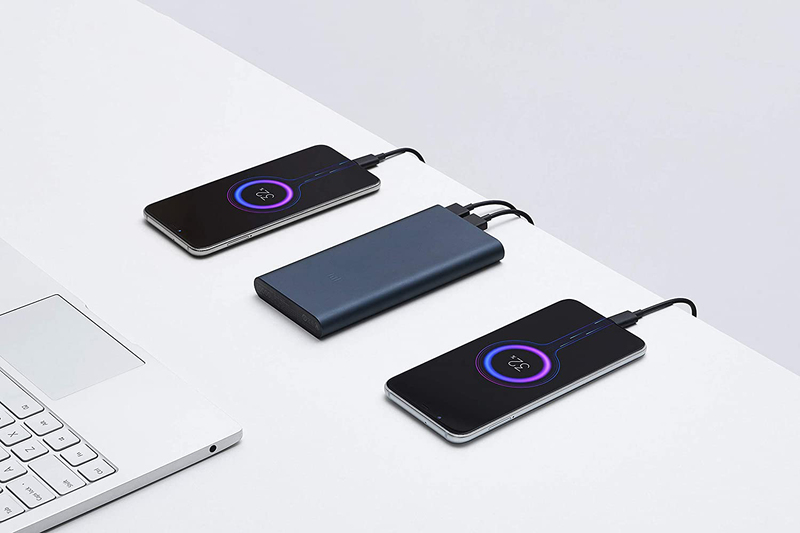 Xiaomi 10000mAh Mi 18W Fast Charge Power Bank 3 with USB Type-C and Micro-USB Input, VXN4274GL, Black