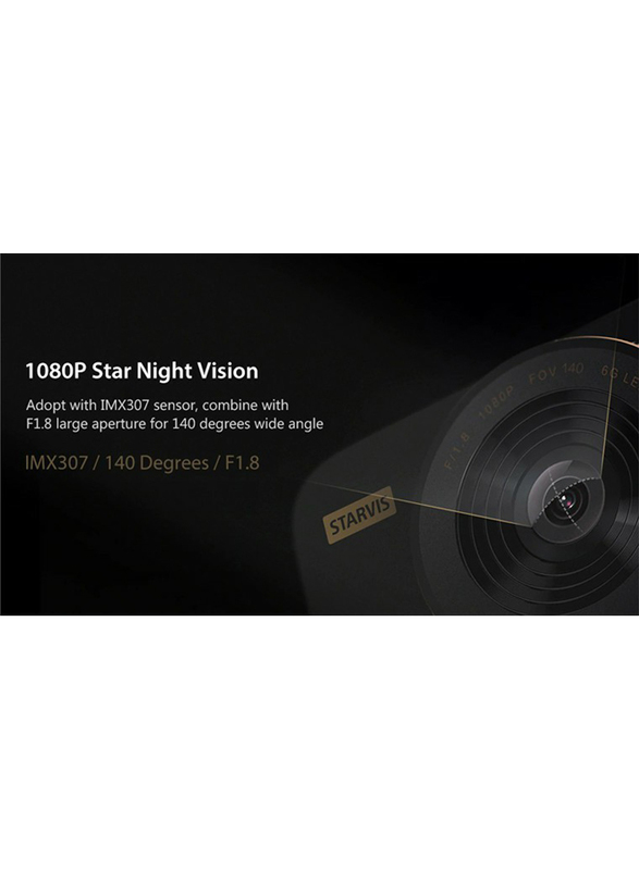 Xiaomi Mijia 1S Dash Cam, 1080p, Black