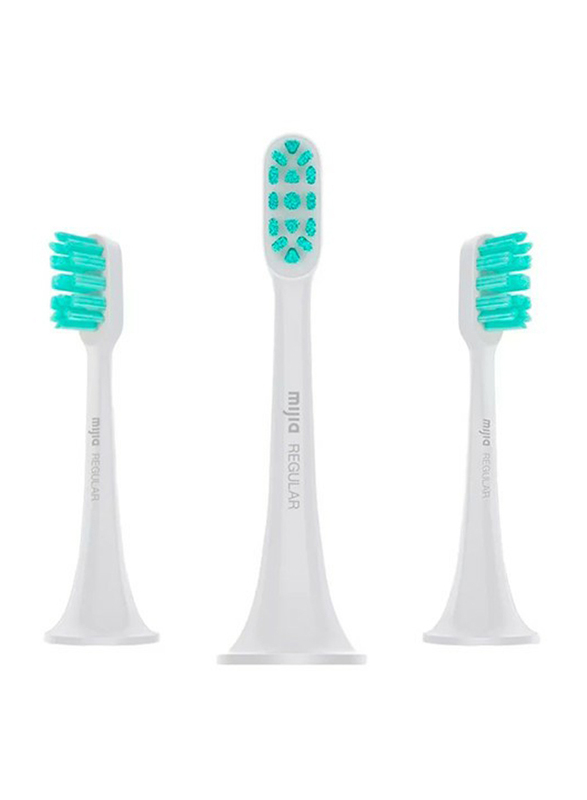 Xiaomi Mi Standard Electric Toothbrush Head, NUN4010GL, Grey, 3-Pieces