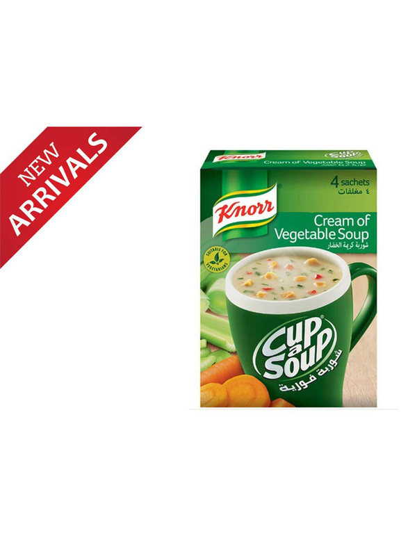 

Knorr Cup-A-Soup Cream of Vegetable Soup, 4 Sachets x 18g