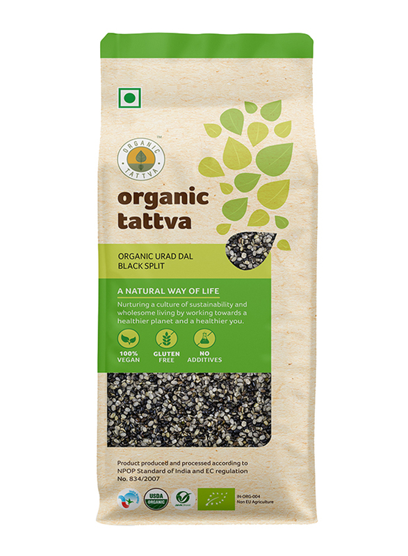 

Organic Tattva Black Split Urad Dal, 500g