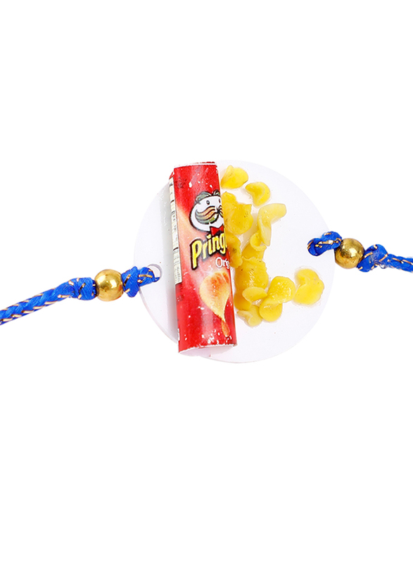 

Madhoor DS- 6 Designer Handcrafted Rakhi, Red/Gold