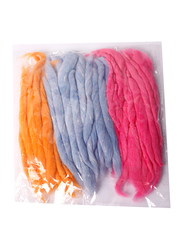 Madhoor Pooja Color Long Indoor Mixed Room Decor Vat, Orange/Blue/Pink