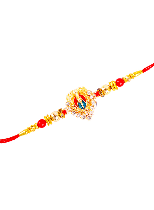 

Madhoor DS- 11 Designer Handcrafted Rakhi, Multicolour