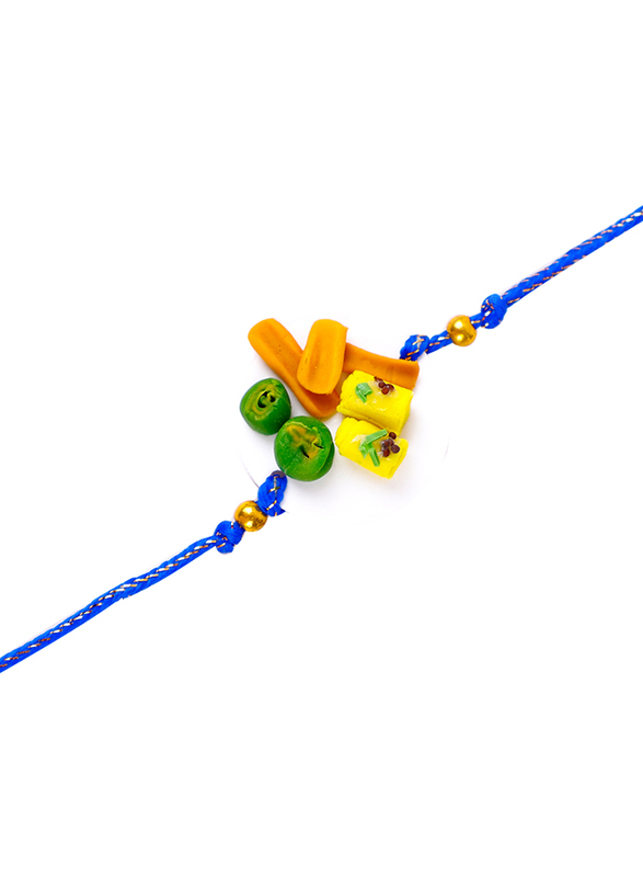 

Madhoor DS- 4 Designer Handcrafted Rakhi, Multicolour