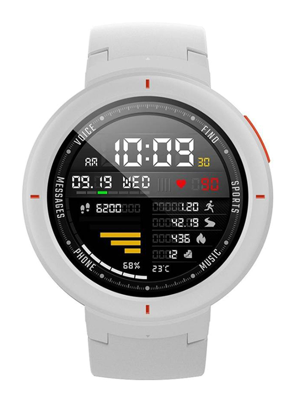 

Amazfit Unisex Verge 44mm Smartwatch with Amoled Displays, White