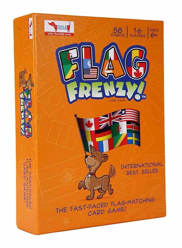 

CocoMoco Kids Flag Frenzy Flag Card Game with Map