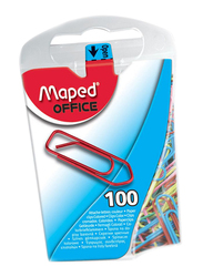 Maped Colored Clips, 100 Pieces, Multicolor