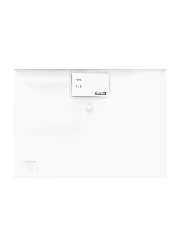 Partner Compact Document File Bag, White