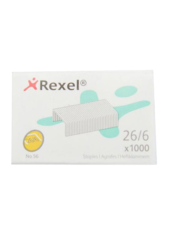 Rexel Staple Pin Set, 1000 Pieces, Grey