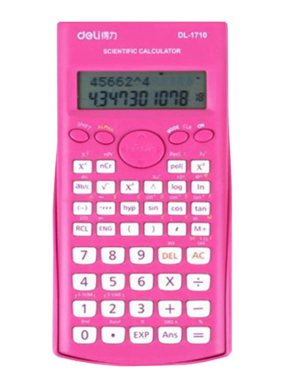 Deli Multifunctional Scientific Calculator, Pink
