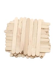 50-Piece DIY Handmade Ice Cream Sticks, Wood Beige Color