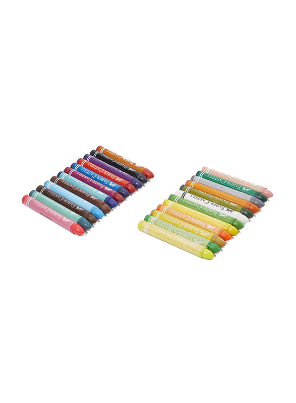 Faber-Castell Jumbo Wax Crayon Set, 24 Pieces, Multicolour