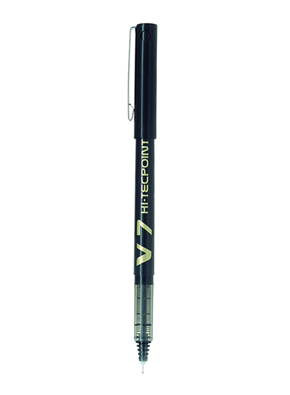 Pilot 12-Piece V7 Hi-TechPoint Rollerball Pen, Black