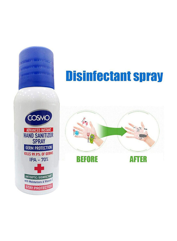 Cosmo Advanced Instant Hand Sanitizer Spray, 100ml, 5 Pieces