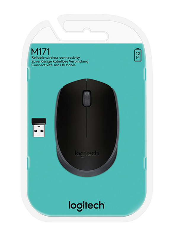 Logitech M171 Wireless Optical Mouse, Black