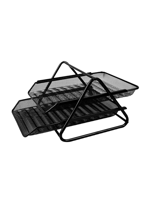 Deli 2-Floor Multipurpose Office Drawer Organizer, Black