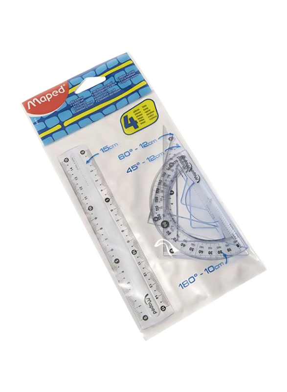 Maped Crystal Mini Rulers, Clear