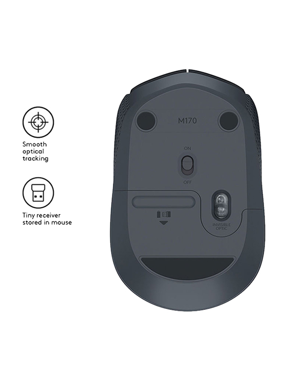 Logitech M171 Wireless Optical Mouse, Black