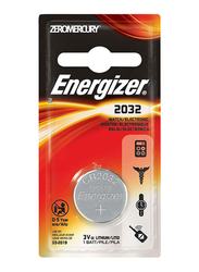 Energizer 2032 Electronic Watch Lithium Battery, Silver