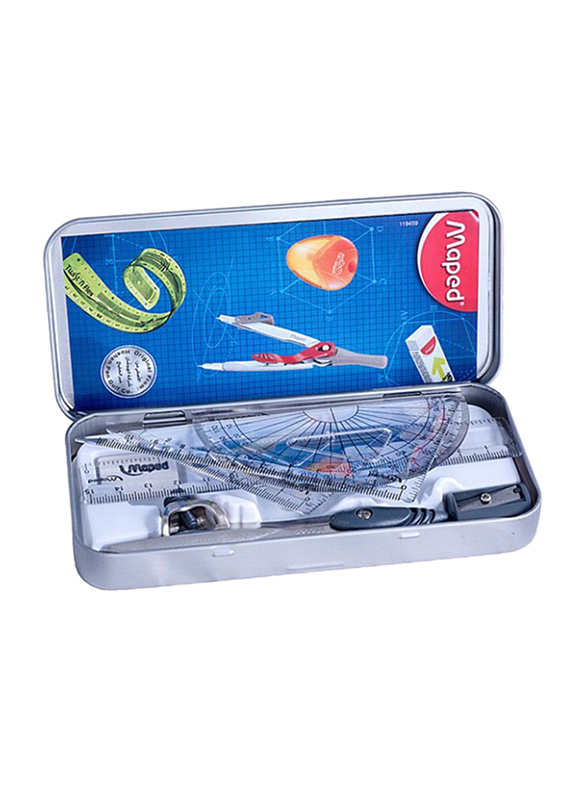 Maped 8-Piece Study Geometry Math Set, Multicolour