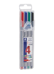 Staedtler 4-Piece Triplus colorful Fineliner Pencil Set, Multicolor