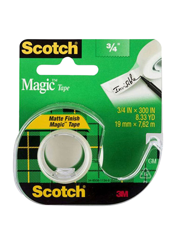 3M Scotch Magic Tape, 19mm x 7.62m, Clear