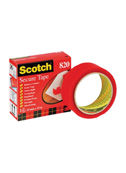 3M Scotch 820 Secure Tape, 35mm x 32m, Red