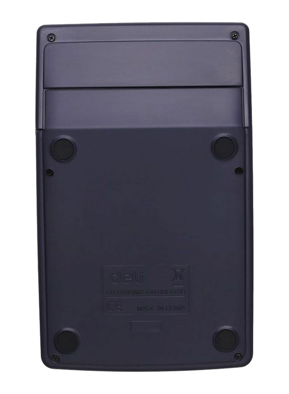 Deli 12-Digit Basic Calculator, Grey/Black