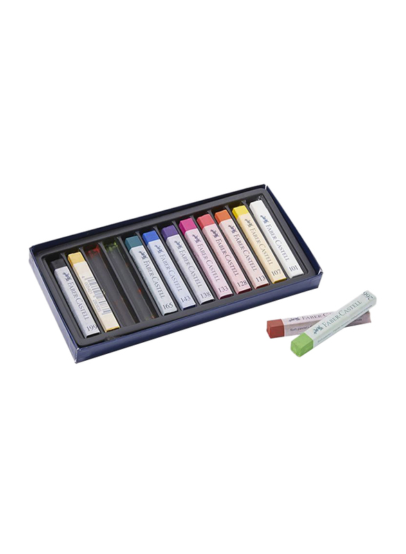 Faber-Castell Soft Pastel Crayons, 12 Pieces, 128312, Multicolor