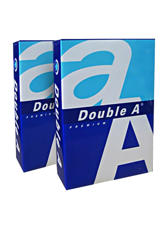 Double A Premium 80GSM Printer Paper, 5 x 100 Sheets, A4 Size, White