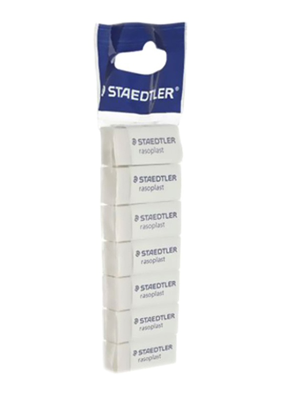 Staedtler 7-Piece Rasoplast Eraser Set, White