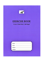 PSI Four Line Exercise Notebook, 200 Pages, A5 Size, Blue