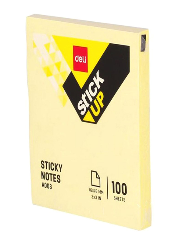 Deli 100-Sheets Sticky Notes Set, Beige
